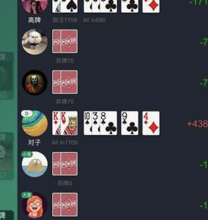 HH Poker转牌复盘检查表示意